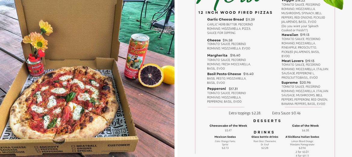 Basil Wood Fired Pizza